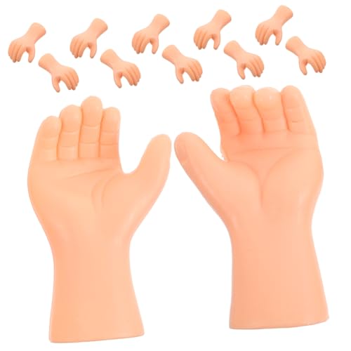 Generisch 6 Paare Hände aus Kunststoff für Puppenbau Realistische Ersatzteile für DIY Puppenherstellung Bastelzubehör und Reparaturprojekte Vielseitige Fingerkomponenten für Kreative von Generisch