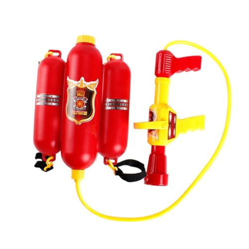 Generisch 6 Stück 1 Set Rollenspiel Feuerwehrmann Kostüm Kinderspielzeug Feuerwehrmann Kostümzubehör Rollenspielkostüm Rot von Generisch
