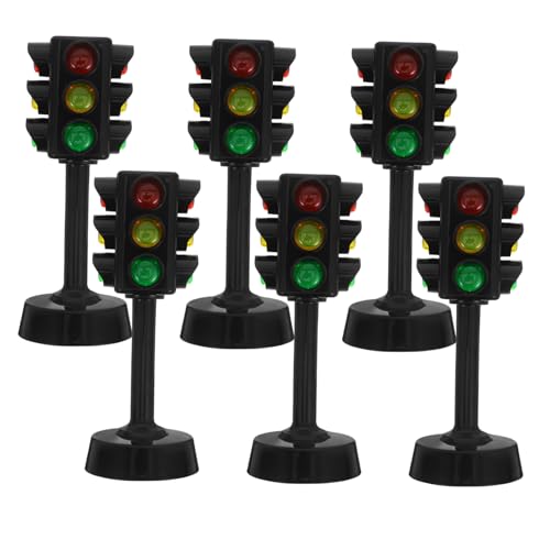 Generisch 6 Stück Ampelspielzeug Ampel zur Verkehrskontrolle Mini-Ampellampe mit Sockel Signalleuchten für Zebrastreifen Ampel für Klassenzimmer Ampel-Kinderspielzeug Ampelkinder Abs Schwarz Generisch 6 Stück Ampelspielzeug Ampel zur Verkehrskontrolle Mini-Ampellampe mit Sockel Signalleuchten für Zebrastreifen Ampel für Klassenzimmer Ampel-Kinderspielzeug Ampelkinder Abs Schwarz von Generisch