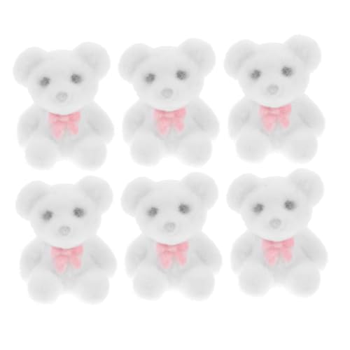 Generisch 6 Stück Mini-bären-plüschspielzeug, Kleine Bären, Mini-Tiere, Kleine Puppen, Weiche Bären, Beflocktes Spielzeug Für Geburtstagskuchen, Hochzeitsdekoration, Party-, Weiß Generisch 6 Stück Mini-bären-plüschspielzeug, Kleine Bären, Mini-Tiere, Kleine Puppen, Weiche Bären, Beflocktes Spielzeug Für Geburtstagskuchen, Hochzeitsdekoration, Party-, Weiß von Generisch