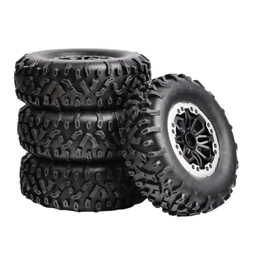 Generisch 64mm Weichreifen Rad 4 Teile kompatibel mit Mn Mn98 Mn99S C14 C24 C34 B14 B24 P06 LD1297 LD1299 RC -Auto -Upgrade Teile Zubehör Accessoires von Generisch