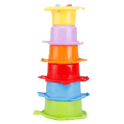 Generisch 6St Bunte Tasse interaktives kinderzimmer säuglingsspielzeug - badewanne Stapelbecher für Kleinkinder Tassen stapeln Plastik Generisch 6St Bunte Tasse interaktives kinderzimmer säuglingsspielzeug - badewanne Stapelbecher für Kleinkinder Tassen stapeln Plastik von Generisch