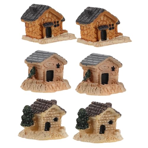 Generisch 6St Mini-Ornamente gartenfigur modellhaus Kleine Dekoration Mikro Landschaft Dekoration Puppenhaus Garten Mini-Hausfiguren Mikrolandschaft Bonsai-Figuren winziges Harz Generisch 6St Mini-Ornamente gartenfigur modellhaus Kleine Dekoration Mikro Landschaft Dekoration Puppenhaus Garten Mini-Hausfiguren Mikrolandschaft Bonsai-Figuren winziges Harz von Generisch