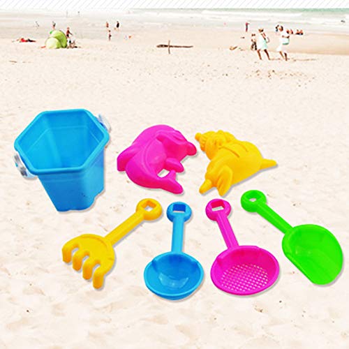 Generisch 7Pcs Strand Spielzeug Set Pädagogische Sand Spielzeug mit Eimer Schaufel Gabel Löffel Seelöffel Delphin wasserdichte Sand Formen Outdoor Spaß Lernspiele für Kinder Jungen Mädchen Generisch 7Pcs Strand Spielzeug Set Pädagogische Sand Spielzeug mit Eimer Schaufel Gabel Löffel Seelöffel Delphin wasserdichte Sand Formen Outdoor Spaß Lernspiele für Kinder Jungen Mädchen von Generisch