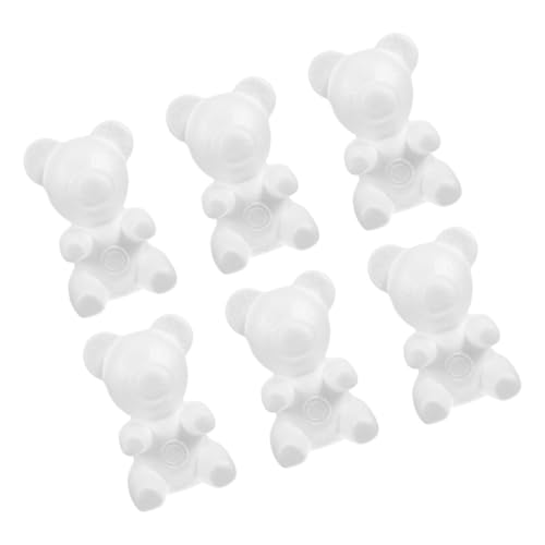 Generisch 7st Blasenbär Modellierschaum Tierschaum Basteln Schaumbär Zum Basteln Bastelschaum Schaumpolystyrol Schaumkugel Basteln Schaumschneider Weiß Expandierbares Polystyrol (-Schaum) von Generisch