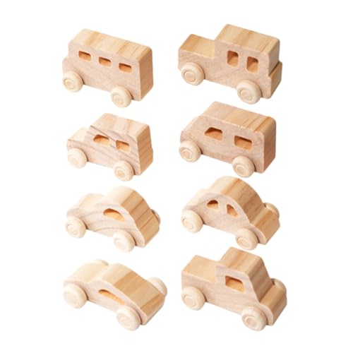 Generisch 8 Stück DIY Holzautos Unlackierte Fahrzeuge Basteln für Kreative Holzspielzeuge Fantasie und Hand Augen Koordination Generisch 8 Stück DIY Holzautos Unlackierte Fahrzeuge Basteln für Kreative Holzspielzeuge Fantasie und Hand Augen Koordination von Generisch