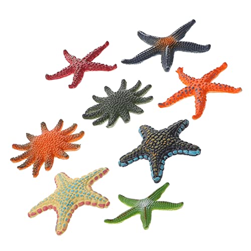 Generisch 8 Stück Meereslebewesen Modellornamente Für Kinderspielzeug Die Tiertiere Ornamente Zum Basteln Meerestierfiguren Meeresbewohner Meeresleben Dekorative Seesternverzierung von Generisch