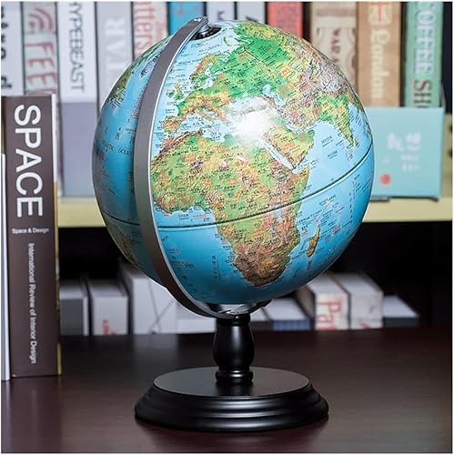 Generisch 8 Zoll großer Blauer Globus mit Ständer – Interaktiver Globus for Kinder und als Bürodekoration(A20cm) von Generisch