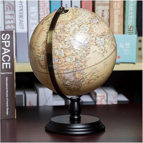 Generisch 8 Zoll großer Blauer Globus mit Ständer – Interaktiver Globus for Kinder und als Bürodekoration(C 20cm) von Generisch