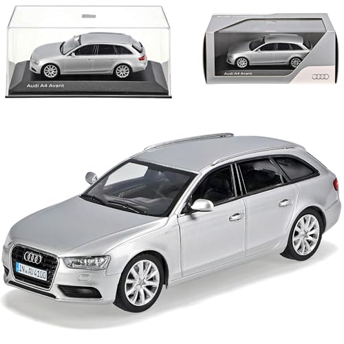 Generisch A*U*D*I A4 B8 Facelift Ab 2011 Avant Kombi EIS Silber Ab 2007 1/43 Minichamps Modell Auto von Generisch