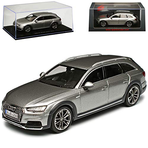 Generisch A*U*D*I A4 B9 Avant Allroad Quattro Floret Silber Grau Metallic Modell Ab 2015 1/43 Spark Modell Auto von Generisch