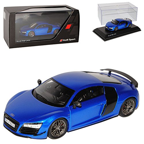 Generisch A*u*d*i R8 4S LMX Coupe Blau neuestes Modell Ab 2015 1/43 Spark Modell Auto von Generisch