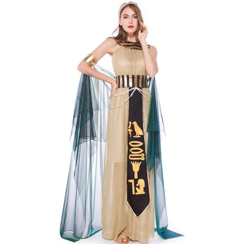 Generisch Ägyptische Königin Kostüm – Majestätisches Cosplay-Outfit Kleopatra-Kostüm Damen | Exquisites Für Erwachsene Ägyptische Prinzessinnen | Göttinnen Verkleidung Für Generisch Ägyptische Königin Kostüm – Majestätisches Cosplay-Outfit Kleopatra-Kostüm Damen | Exquisites Für Erwachsene Ägyptische Prinzessinnen | Göttinnen Verkleidung Für von Generisch