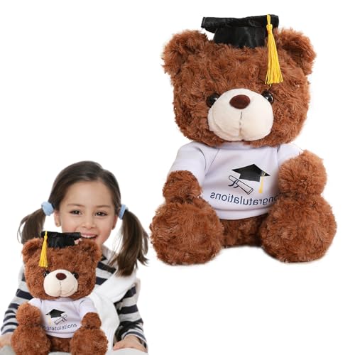 Generisch Abschlussbär 2022 | Bär Plüsch mit Einer Toque | Diplomgeschenk für College, High School, Universität | Souvenir Plüschbär für Studenten und Absolventen von Generisch