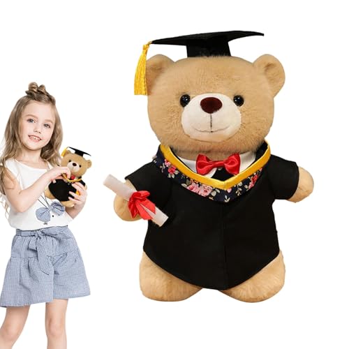 Generisch Abschlussbärplüschspielzeug, Abschlussbärplüschpuppe, Grad Bear Stuffed Animal Soft Plush Toy, Süße Wurfkissen High School Wohnkultur für Vorschule von Generisch