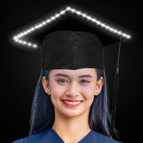 Generisch Abschlusshut für Erwachsene, Bachelor-Abschlusshut,2024 Grad Celebration Leuchtender Zylinder | Abschlusszubehör, Absolventenhut für High School, College, Universität von Generisch