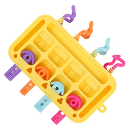 Generisch Activity Board, Early Learning Toys, 6.69x5.91 Inches Silicone Plug-in Sensory Board with Soft Texture, Interactive Toy for Home School Kindergarten, Learnings Play von Generisch