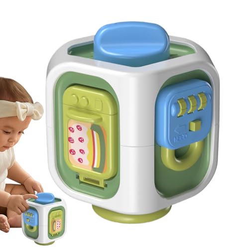 Generisch Activity Cube, Travel Sensory Toys, Learning Development Interactive Fine Motor Educational Sensory Busy Cube for Boys and Girls Toddler, Fun Engaging Playtime von Generisch