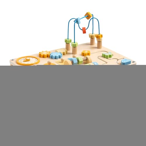 Generisch Activity Table, Wooden Learning Table, Fine Motor Cognitive Skills Easy Cleaning Shape Recognition Lightweight Portable, Bead Maze Desk for Boys Girls Home, 15.55x11.61x12.99Inches von Generisch