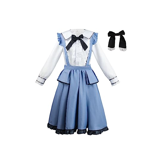 Generisch Akiyama Mizuki Cosplay Kostüm Dienstmädchen Kleid Uniform Outfit Für Halloween,Set-L von Generisch
