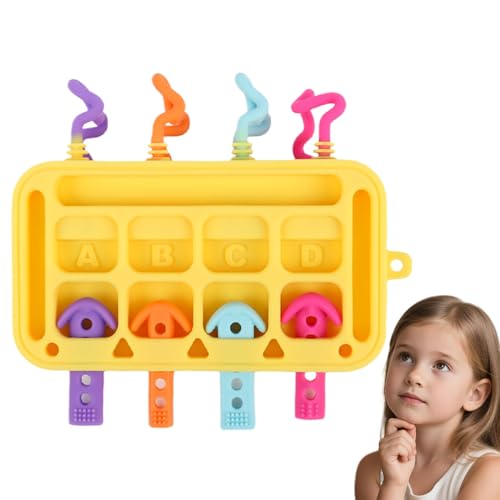 Generisch Aktivitätsbrett Für Kinder,Weiches Sensorikbrett | Pädagogisches Steckspiel Aus Silikon Für Krippe Kindergarten Und Kleinkindbeschäftigung von Generisch