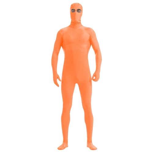 Generisch Alien Kostüm Herren Halloween Kostüm Herren Alien Karneval Zentai Bodysuit Ganzkörperanzug Jumpsuit Ganzkörper Costume von Generisch