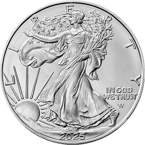 Generisch American Eagle 1 Unze Silbermünze 2025 1 Unze Feinsilber 999.9 in Münzkapsel von Generisch