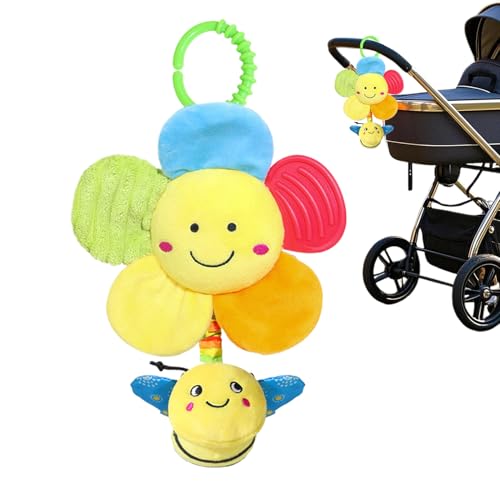 Generisch Animal Crib Around Rattle Toy | sStroller Toy with Hangable Sensory Activity Toys - Skin-Fsriendly Basssinet Mobile Wind Chime for Girls, Children, Toddler Generisch Animal Crib Around Rattle Toy | sStroller Toy with Hangable Sensory Activity Toys - Skin-Fsriendly Basssinet Mobile Wind Chime for Girls, Children, Toddler von Generisch