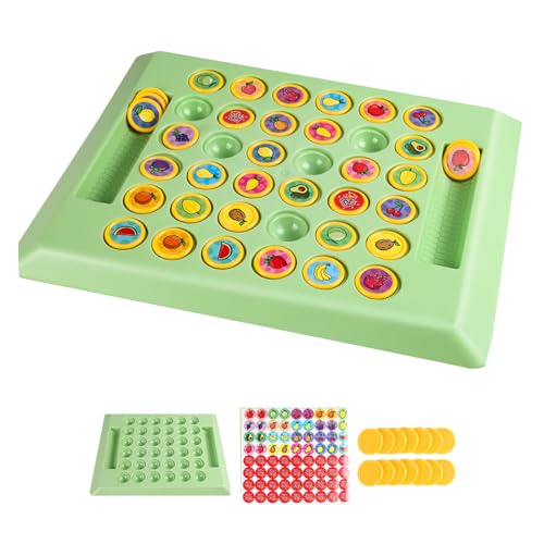 Generisch Animal Flip Chess Memory Schachspiel, Fruit Flip Matching Schachbrett, für Kindergarten-Treffen-Aktivitäten, Brain Teaser Strategie Familienspiele von Generisch