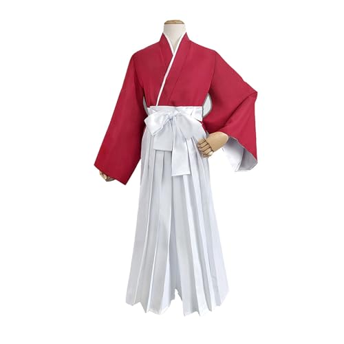 Generisch Anime HIMURA KENSHIN Cosplay Kostüm Kendo Uniform Kimono Anzug Halloween,Set-L von Generisch