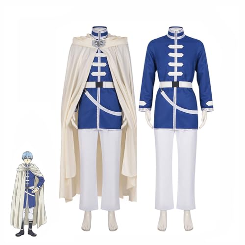 Generisch Anime Himmel Cosplay Kostüm Umhang Jacke Hose Halloween Outfits Komplettes Set Für Männer,M-Blue von Generisch