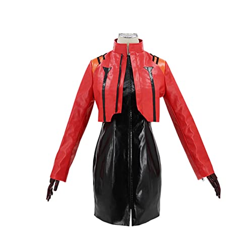 Generisch Anime Katsuragi Misato Cosplay Kostüm Kleid Halloween Party Uniform Anzug,Red-L von Generisch