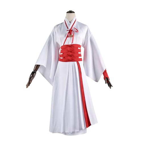 Generisch Anime Yamada Asaemon Cosplay Kostüm Weißer Kendo Kimono Halloween Anzug,White-XS von Generisch