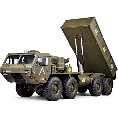 Generisch Armee Karte Muldenkipper 8 Räder 1/12 2.4G RC Fernsteuerung Auto Modell Fernsteuerung Muldenkipper Baufahrzeug LKW Spielzeug Fernsteuerung LKW von Generisch