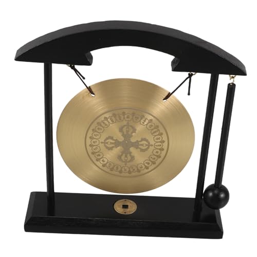 Generisch Asiatischer Feng Shui Desktop Gong aus Messing mit Glücksbringer und Dekoration für Zuhause Einzigartiges Handwerkskunst Ornament für Meditation und Wohlstand Generisch Asiatischer Feng Shui Desktop Gong aus Messing mit Glücksbringer und Dekoration für Zuhause Einzigartiges Handwerkskunst Ornament für Meditation und Wohlstand von Generisch
