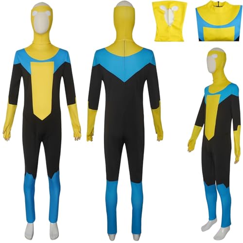 Generisch Atomeve Cosplay Kostüm Herren Damen Bodysuit Set Mark Grayson Cosplay Omni Man Cosplay Kostüm Halloween Party (Schwarz, XS) von Generisch