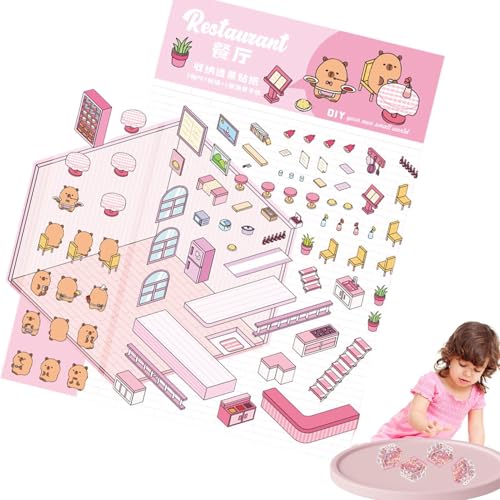 Generisch Aufkleberszenen Für Kinder – 3D-Capybara-Kinderszenenaufkleber | Lustige Cartoon-Sticker, Wiederverwendbares Tagebuch-Zubehör Für Schule, Kinderzimmer & Zuhause Generisch Aufkleberszenen Für Kinder – 3D-Capybara-Kinderszenenaufkleber | Lustige Cartoon-Sticker, Wiederverwendbares Tagebuch-Zubehör Für Schule, Kinderzimmer & Zuhause von Generisch