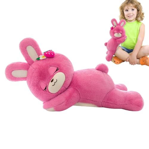 Generisch Ausgestopfte Hasenpuppe, Strawberry Bunny Plüsch - Weiches gefülltes Plüschspielzeug - 50 cm entzückende Tierpuppe, süße Innenhäuser für Wohnzimmer, Schlafzimmer, Lernen Generisch Ausgestopfte Hasenpuppe, Strawberry Bunny Plüsch - Weiches gefülltes Plüschspielzeug - 50 cm entzückende Tierpuppe, süße Innenhäuser für Wohnzimmer, Schlafzimmer, Lernen von Generisch
