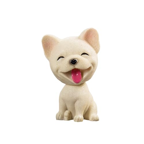 Generisch Auto Nickende Hundepuppe Nette Hundeverzierungen, Simulation Schütteln Kopf Hund Bobble-Head Innendekoration Wackelkopf Dashboard Dekoration von Generisch