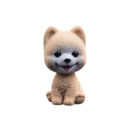 Generisch Auto Nickende Hundepuppe Nette Hundeverzierungen, Simulation Schütteln Kopf Hund Bobble-Head Innendekoration Wackelkopf Dashboard Dekoration von Generisch