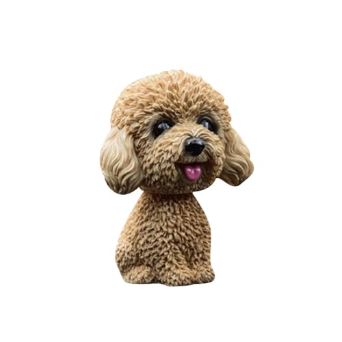 Generisch Auto Nickende Hundepuppe Nette Hundeverzierungen, Simulation Schütteln Kopf Hund Bobble-Head Innendekoration Wackelkopf Dashboard Dekoration von Generisch