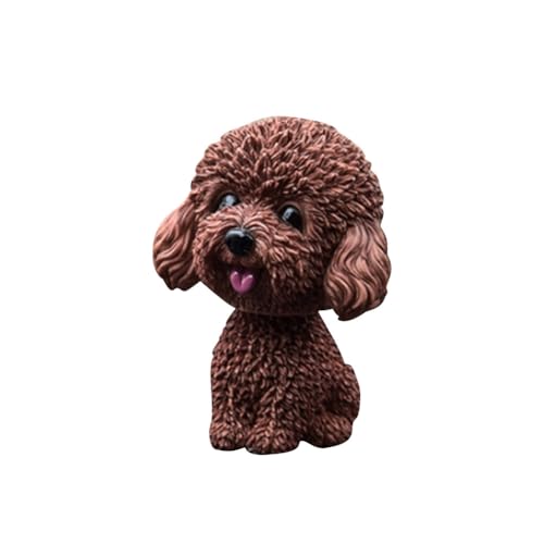 Generisch Auto Nickende Hundepuppe Nette Hundeverzierungen, Simulation Schütteln Kopf Hund Bobble-Head Innendekoration Wackelkopf Dashboard Dekoration von Generisch