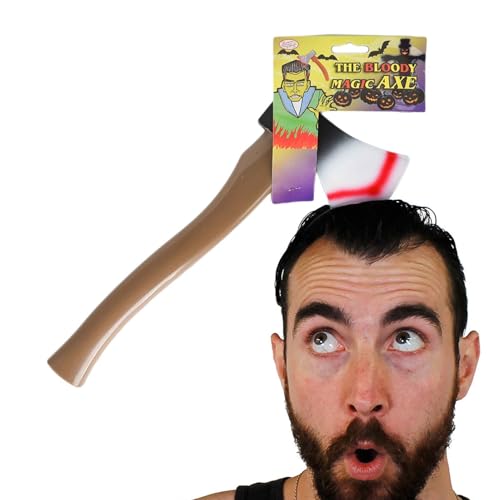 Generisch Axt Stirnband Halloween, Halloween-Requisiten, Scary Headbands Bloody Headbands Through Head Decorations Horror Photo Requisiten für Erwachsene Kinder Teens Party von Generisch