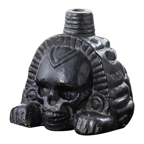 Generisch Aztec Death Whistle Realistic Skull Head Trick Spielzeug Aztec Life & Death Mask Clay Craft schreien Aztek von Generisch