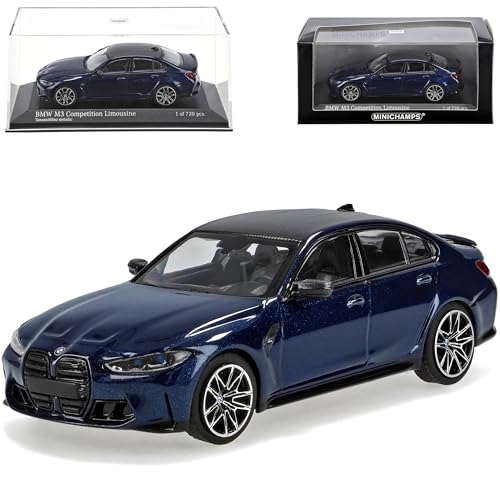 Generisch B*M*W 3er G20 M3 Competition Limousine Blau Metallic Ab 2019 1/43 Minichamps Modell Auto von Generisch