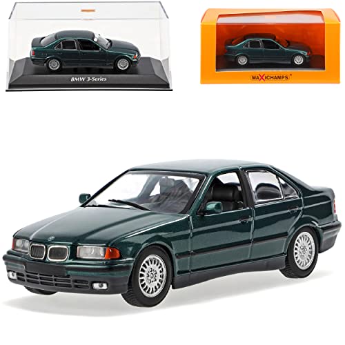 Generisch B-M-W 3er E36 Limousine Dunkel Grün Metallic 1990-2000 1/43 Minichamps Maxichamps Modell Auto von Generisch