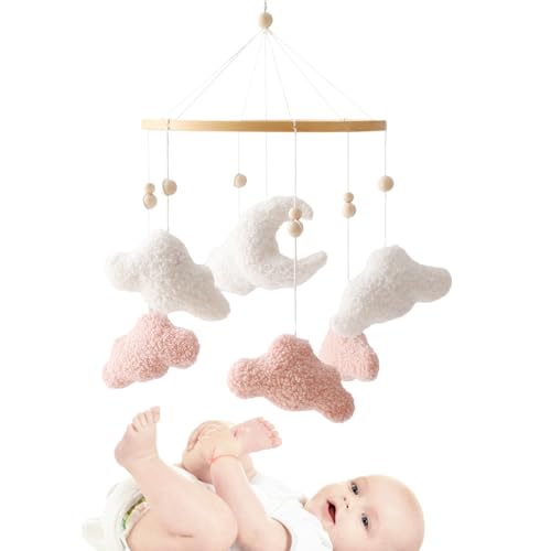 Generisch Baby Crib Toys Hangable, Cloud-Shaped Pendants, 16.54x9.06 Inches Adorable Soft Stroller Toy, Colorful Baby Play Decoration, Ideal for Nursery Bed Bassinet and Shower Gift Generisch Baby Crib Toys Hangable, Cloud-Shaped Pendants, 16.54x9.06 Inches Adorable Soft Stroller Toy, Colorful Baby Play Decoration, Ideal for Nursery Bed Bassinet and Shower Gift von Generisch