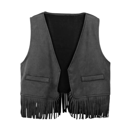 Generisch Baby Jungen Mädchen Western Cowboy Cowgirl Weste Quaste Fransen Taille Mantel Top Party Kostüm Baby 3-12 Jahre Generisch Baby Jungen Mädchen Western Cowboy Cowgirl Weste Quaste Fransen Taille Mantel Top Party Kostüm Baby 3-12 Jahre von Generisch