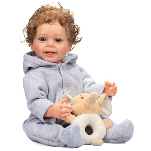 Generisch Baby-Puppe | Vollsilikon-Baby | Wiedergeborene Babypuppen Junge | Anatomisch korrekte 22-Zoll-Babypuppe | Real Touch Reborn Baby Boy Doll Sieht aus wie EIN echtes Neugeborenes Generisch Baby-Puppe | Vollsilikon-Baby | Wiedergeborene Babypuppen Junge | Anatomisch korrekte 22-Zoll-Babypuppe | Real Touch Reborn Baby Boy Doll Sieht aus wie EIN echtes Neugeborenes von Generisch