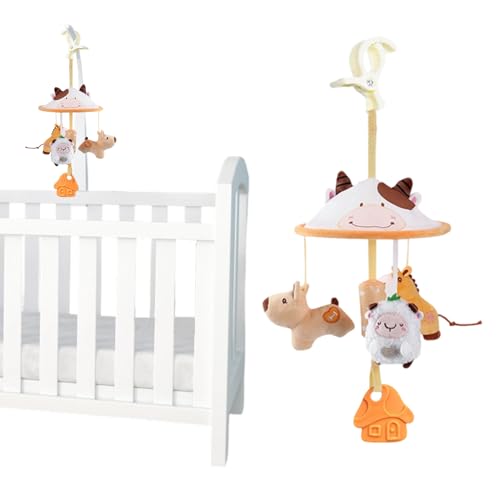Generisch Baby Spielzeug Für Kinderwagen - Hängendes Spielzeug Mit Musikfunktion Für Autositze Kleinkinder,Kinderwagen Zubehör Reisebegleiter Für Kleinkinder Kinder Mädchen von Generisch